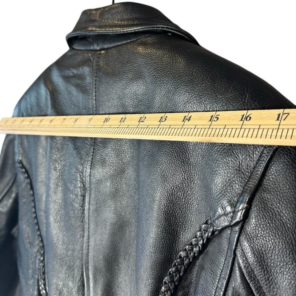 Vintage Antelope Creek Classic Black Biker Jacket Y2K Archive Biker Moto Men's M